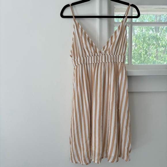 Abercrombie & Fitch Striped Viscose Mini Dress - Picture 1 of 7